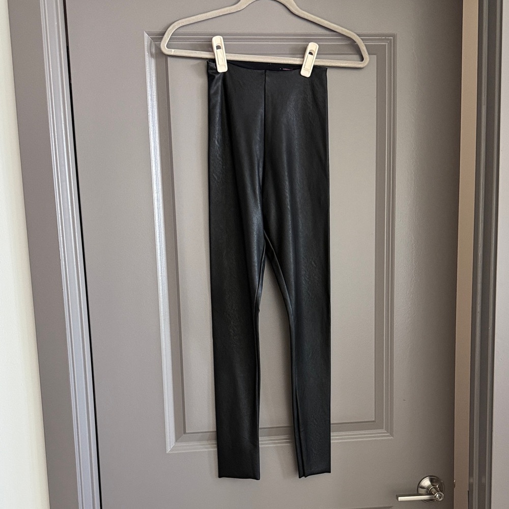 Commando Black Faux Leather Leggings